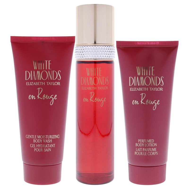 Elizabeth Taylor White Diamonds En Rouge, 3 Piece Gift Set women