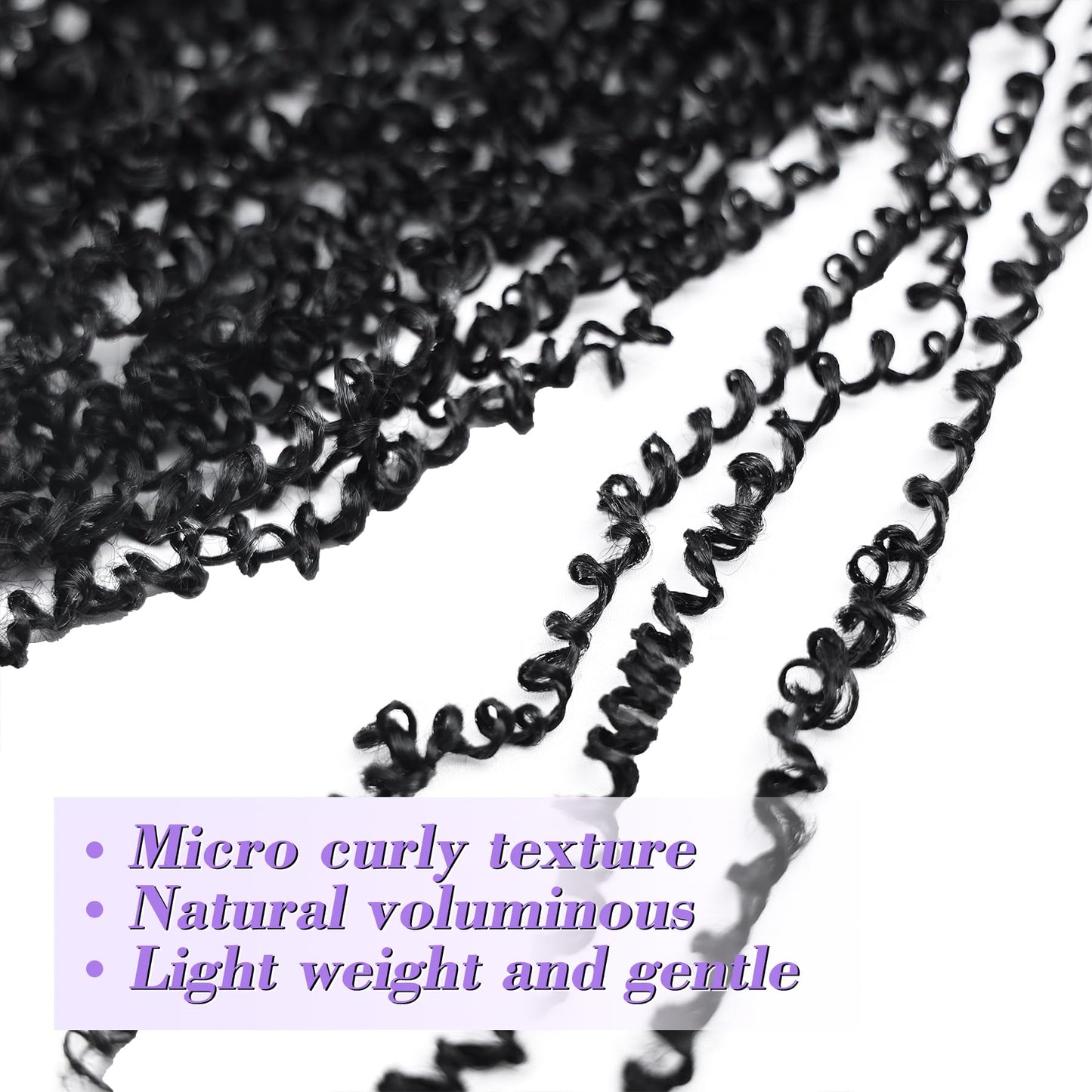 Yanky Twist Crochet Hair for black women 12 Inch 8 Packs 30 Stands/Pc,Pre-looped Fluffy Spring Mini Twist Passion Twist Natural Black Synthetic Crochet Braids Braiding Hair(12 Inch, 1B-8P)