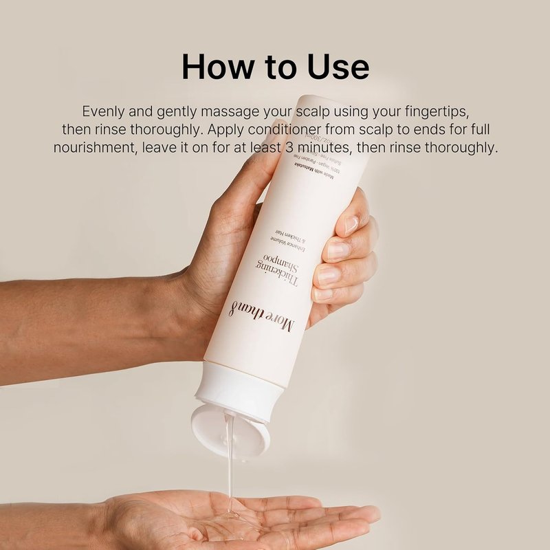 Korean Hair Thickening Shampoo - Matsutake Mushroom Formula for Hair Loss & Growth | 300ml, Vegan & Free from Parabens, Sulfates, Silicones