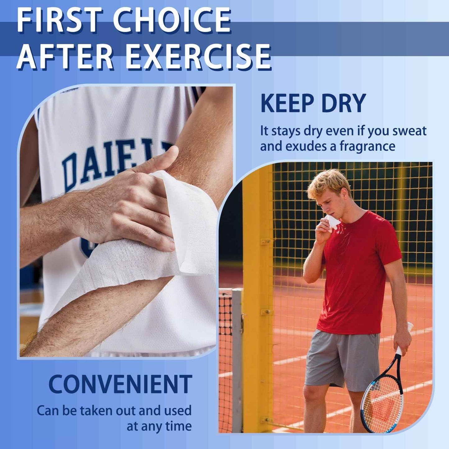 COARVXA Mini Deodorant Body Wipes 100 pieces of deodorant Wipes And Travel To Clean Skin And Travel Deodorant Individually Wrap Hypoallergenic For Female Male Teenagers