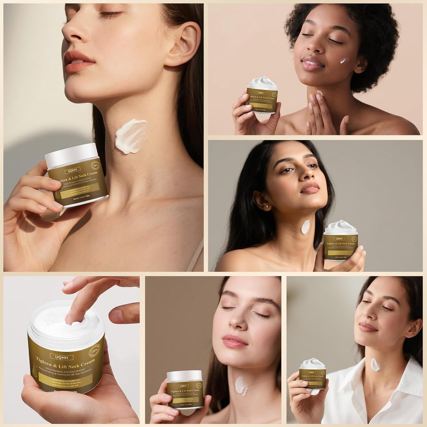 Neck Firming Cream - Moisturizing Tightening & Lifting Formula | 3.4oz for Fine Lines & Sagging Skin