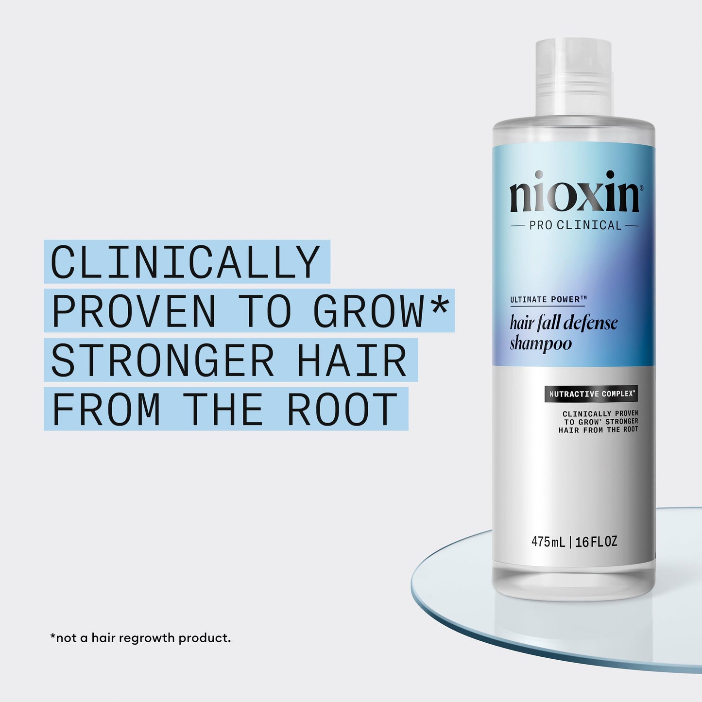 Nioxin Hair Fall Defense Shampoo | Activates Hair Follicles for Visibly Less Hair Loss | With Niacinamide, Caffeine, Lauric Acid, and Sandalore | 16 Fl Oz.