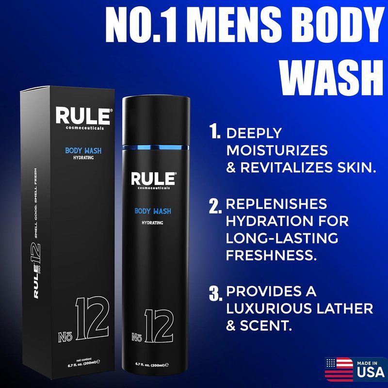 Men's Body Wash - Hydrating Shower Gel with Shea Butter & Aloe Vera | 200 mL
