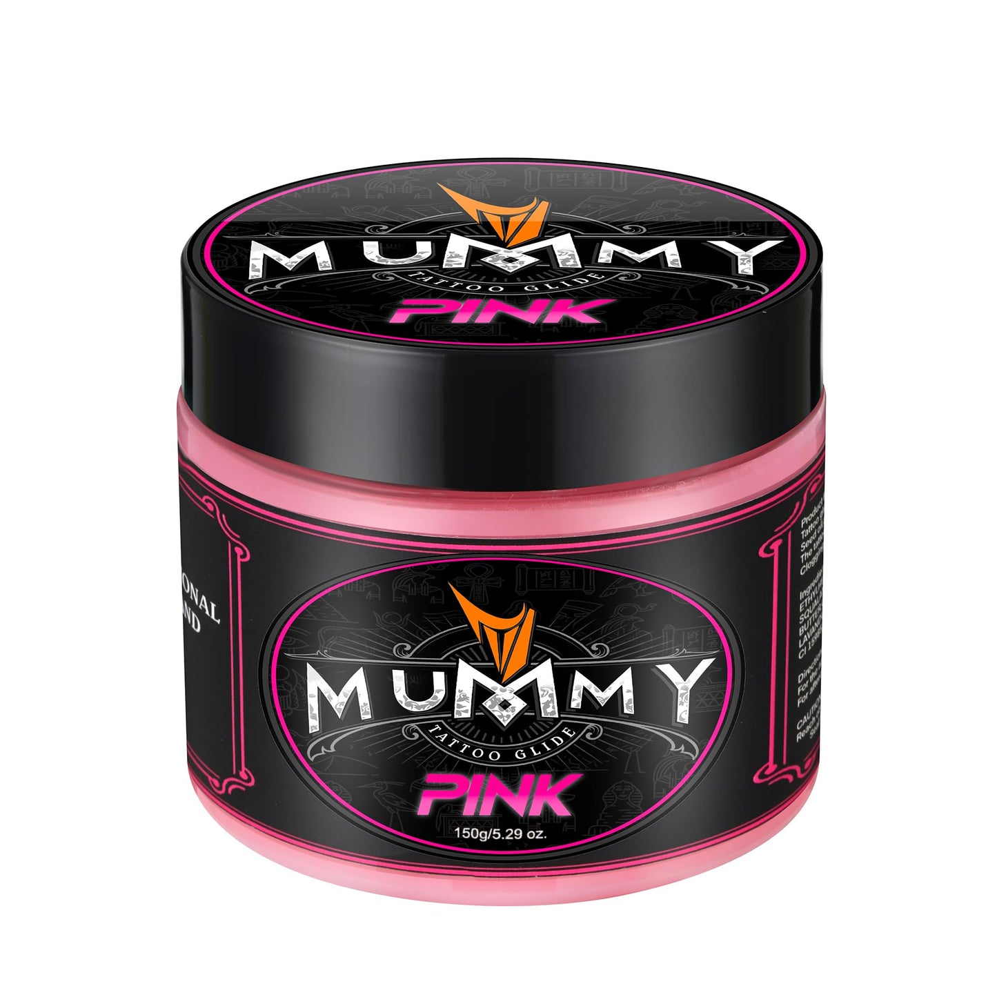 Mummy Tattoo Glide for Tattooing, Professional Tattoo Ointment & Lubricant, Non-Petroleum Tattoo Butter for Smooth Needle Glide, Ideal for Tattoo Artists & Aftercare, 5.29oz Jar(pink)