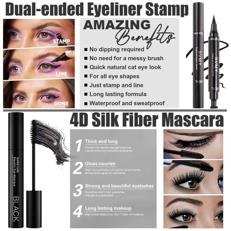 All in One Makeup Kit, Makeup Gift Set for Women Teen Girl, Ideal for Valentine's Day/Christmas/Birthday, Include Eyeshadow, Foundation, Lipstick, Mascara, Brush, Sponge, Brow Powder & Soap, Eyeliner