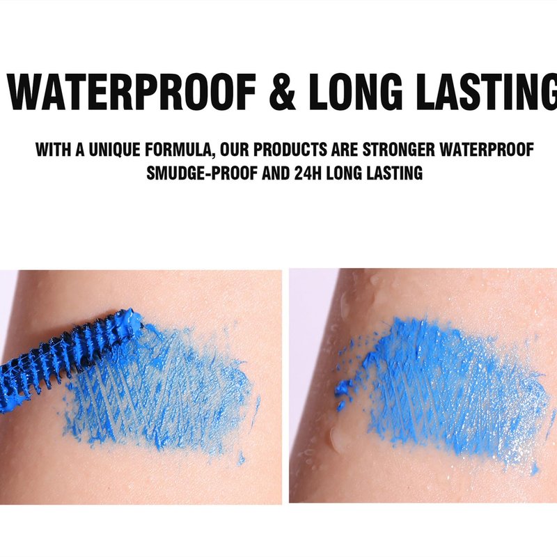 MAEPEOR Neon Mascara 6 Colors Blacklight Eyelash Waterproof and Smudgeproof Longlasting Fluorescent Mascara for Daily Wear and Halloween Christmas (Set 01)