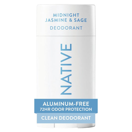 Native Deodorant Contains Naturally Derived Ingredients, 72 Hour Odor Control, Deodorant for Women and Men, Aluminum Free, Midnight Jasmine & Sage 2.65oz