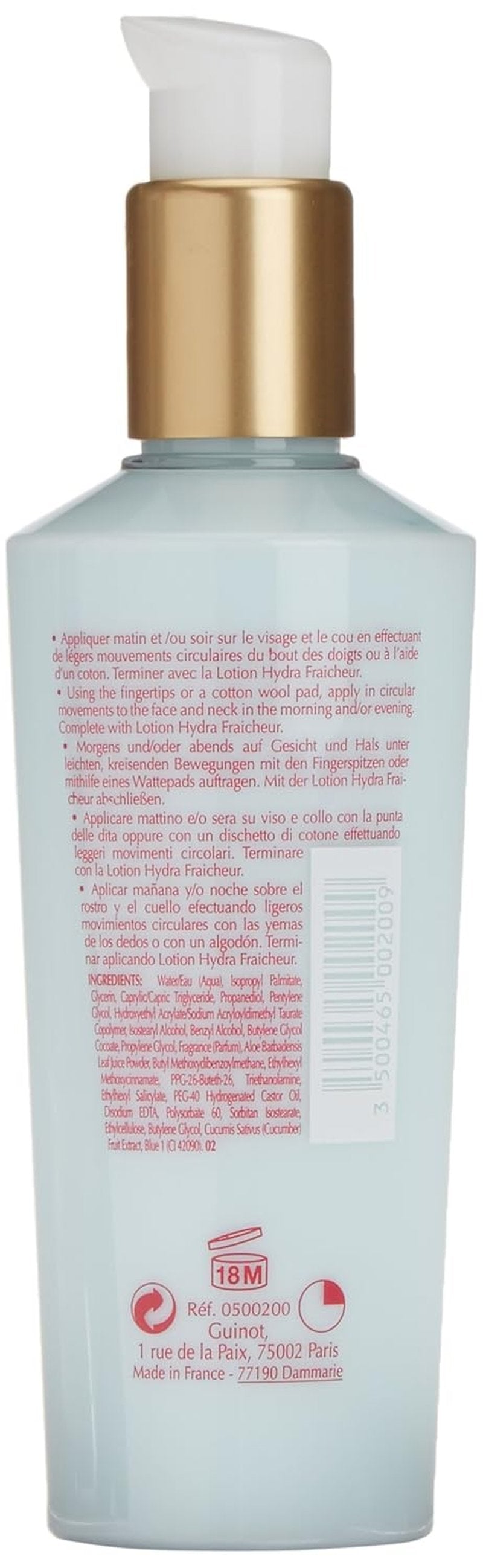 Guinot Refreshing Cleansing Milk - Gentle Hydrating Formula | 5.9 Fl Oz