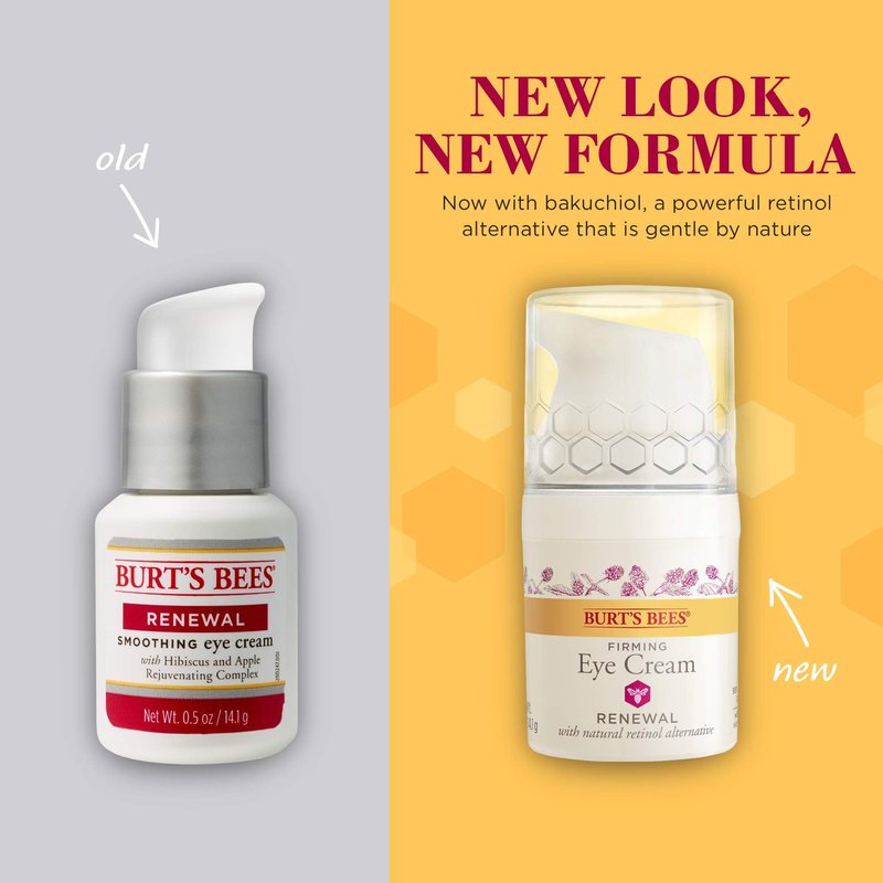 Burt's Bees Renewal Smoothing Eye Cream, Firming Eye Cream, Hibiscus 0.58 Ounce