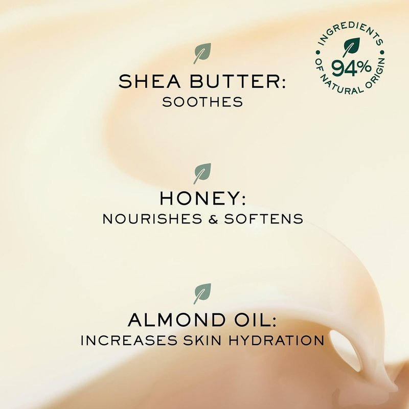 Nuxe Rêve de Miel Body Cream - Ultra-Comforting Shea Butter & Honey for Dry Skin | 13.4 Fl Oz