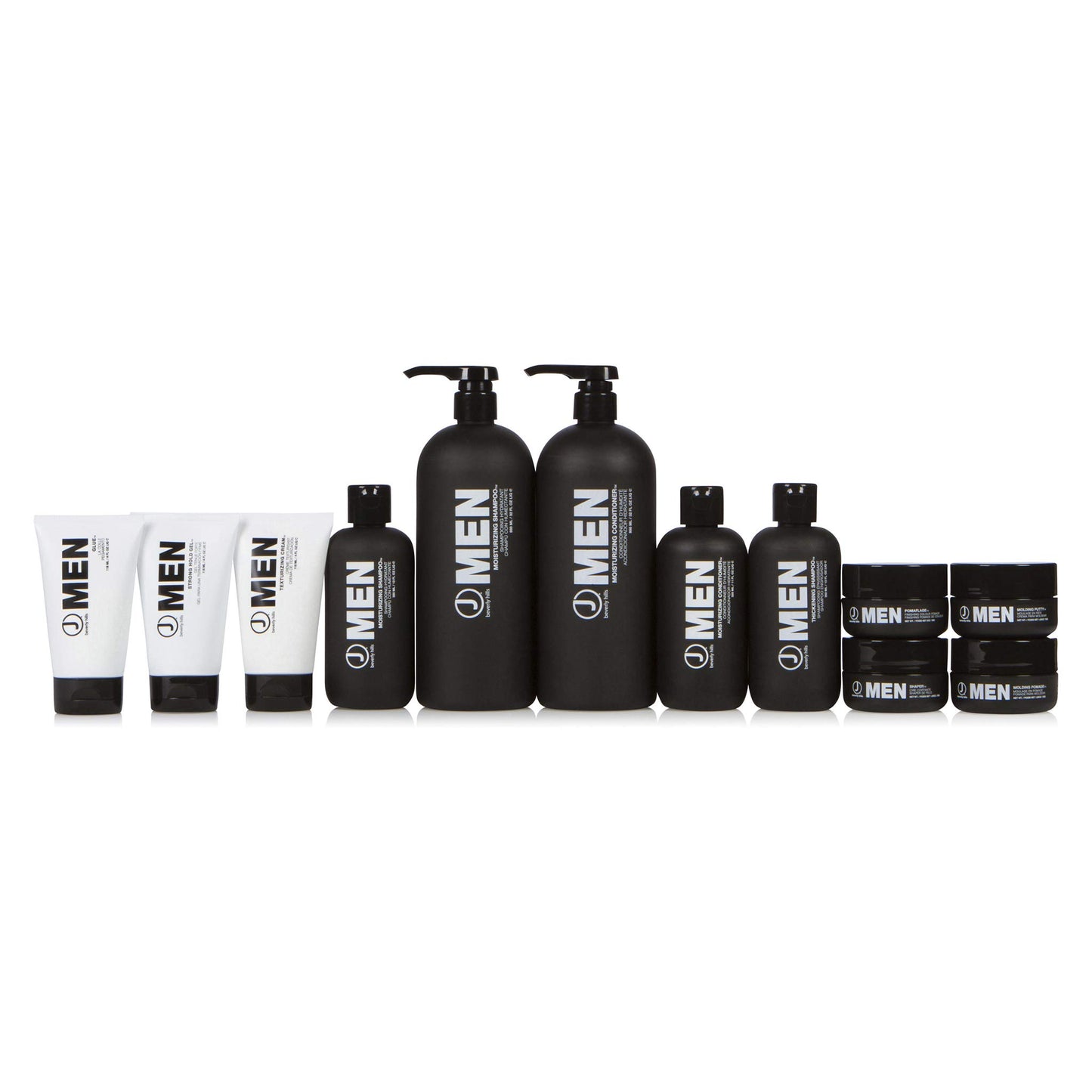 J Beverly Hills Men's Strong Hold Hair Gel with Aloe Vera for Promoting Hair Growth, (2 Oz, 4 Oz)