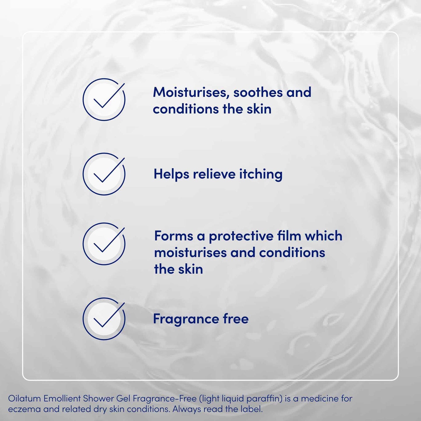 Oilatum Shower Gel Fragrance Free to Treat Dry Skin & Eczema 150ml