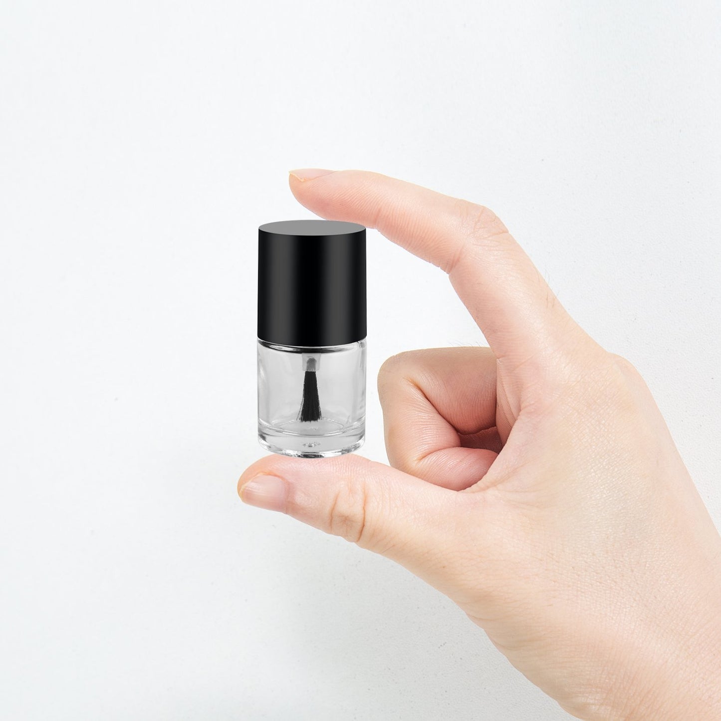 Empty Nail Polish Glass Bottles - 10ML 6PCS Set with Brush Cap, Funnel & Mixing Balls for Nail Art