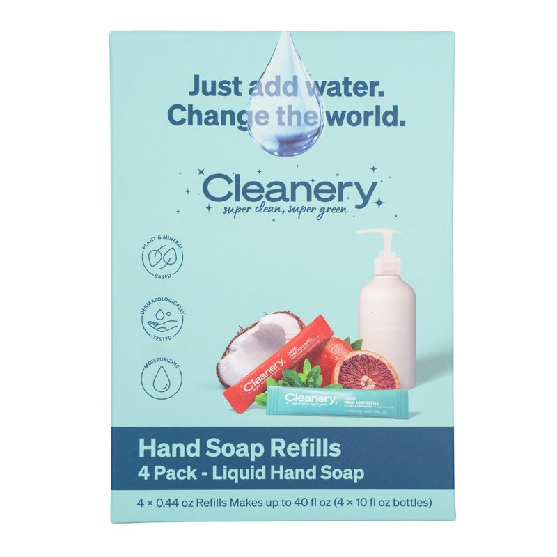 Moisturizing Hand Soap Refill Powder Concentrate - Mandarin & Cedar | Makes 40 fl oz Total