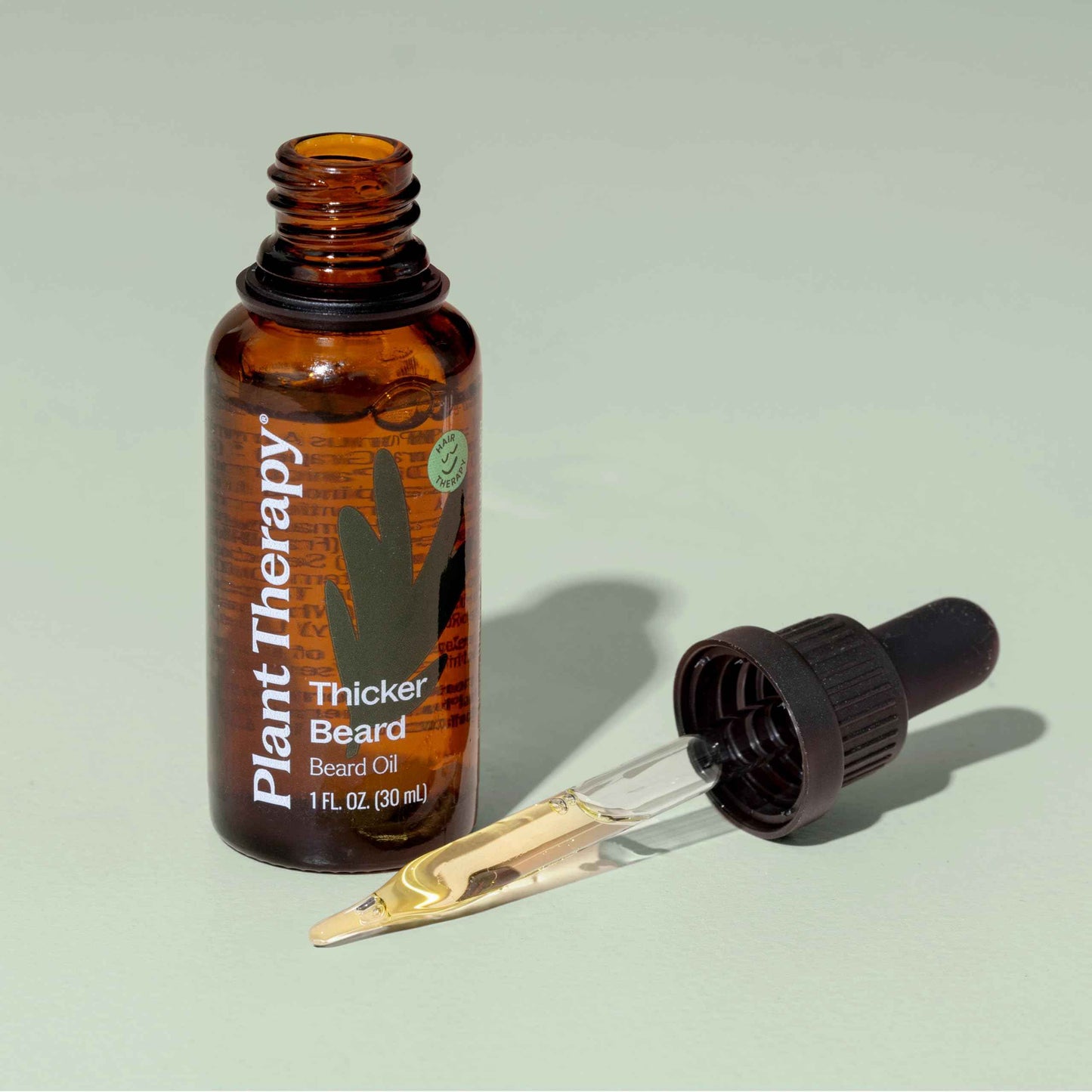 Plant Therapy Hair Therapy Thicker Beard, Beard Oil 30 mL (1 oz) Promotes Growth and Shine, Encourages Healthy Skin for a Beard that is Touchably Soft, Smooth, and Manageable