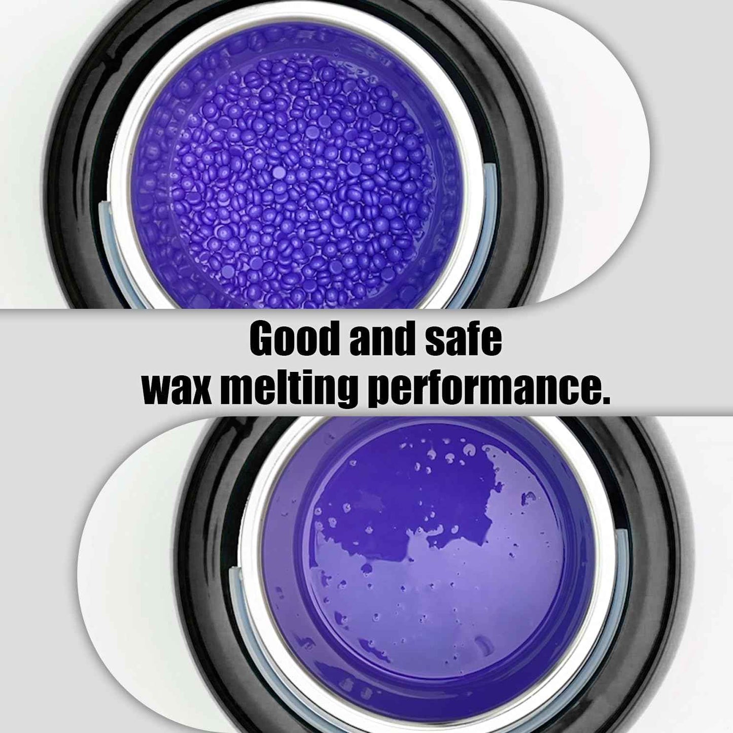 Waxkiss 14Oz Wax Warmer for Hair Removal, Professional Wax Melting Machine for Women Men With Aluminum Pot And See-Through Lid