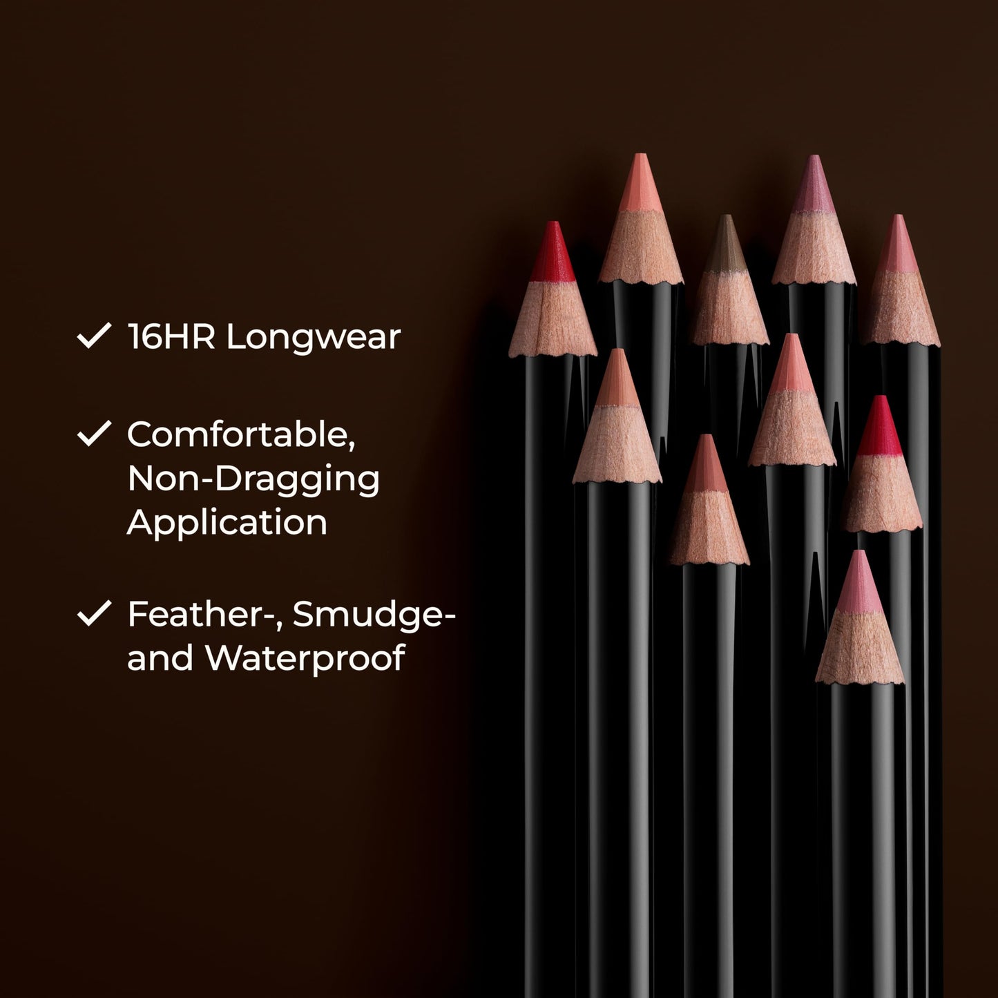 Laura Mercier Caviar Perfecting Lip Liner Pencil, 16HR Longwear, Comfortable Non-Dragging Application, Feather and Water-Proof, Infused with French Hyaluronic Acid and Vitamin E, 04 Elegant Blush