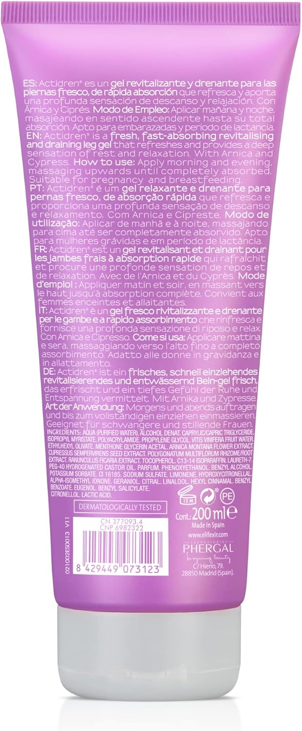 Elifexir Actidren Gel - 200ml Slimming Body Gel for Targeted Fat Reduction