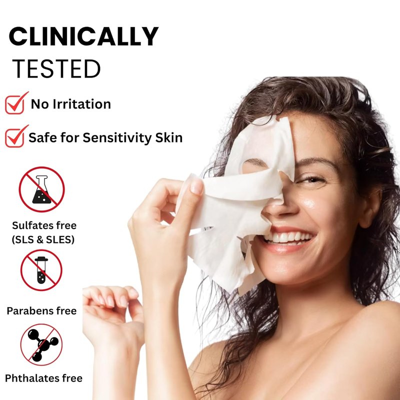 Bio-Collagen Deep Hydrating Face Mask - Anti-Wrinkle Hydrogel Sheet Mask | Firming, Pore Minimizing, 12-Pack (34g Each)