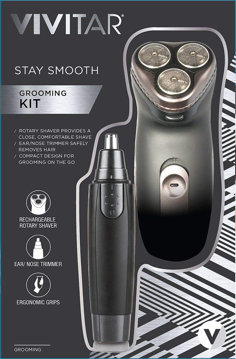 Stay Smooth Grooming Kit - Vivitar PG-0204 for Effortless Hair Removal | Sleek Black Design