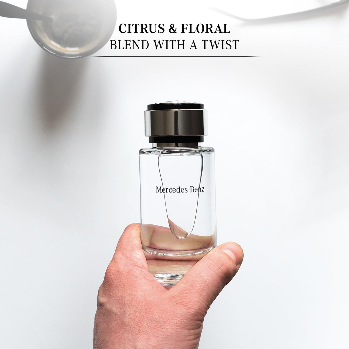 Mercedes Benz Cologne for Men - 4 Fl Oz - Eau De Toilette Perfume Spray for Man - Woody & Musky Scent - Luxury Long Lasting Fragrance with Notes Of Violet leaves, Cascalone & Vetiver