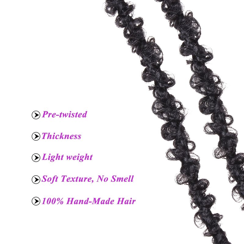 ZRQ 36 Inch Butterfly Locs Crochet Hair 6 Packs Pre-looped Distressed Locs Long Butterfly Locs Crochet Braids Hair Synthetic Goddess Locs Hair Extensions for Women (36 Inch,1B#)
