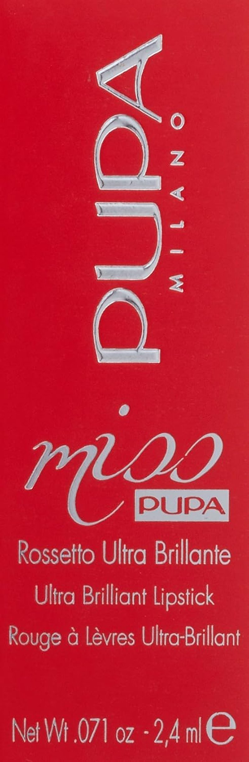 Pupa Milano Ultra Brilliant Lipstick - 204 Jezebel | Long-Lasting Color, 0.071 oz