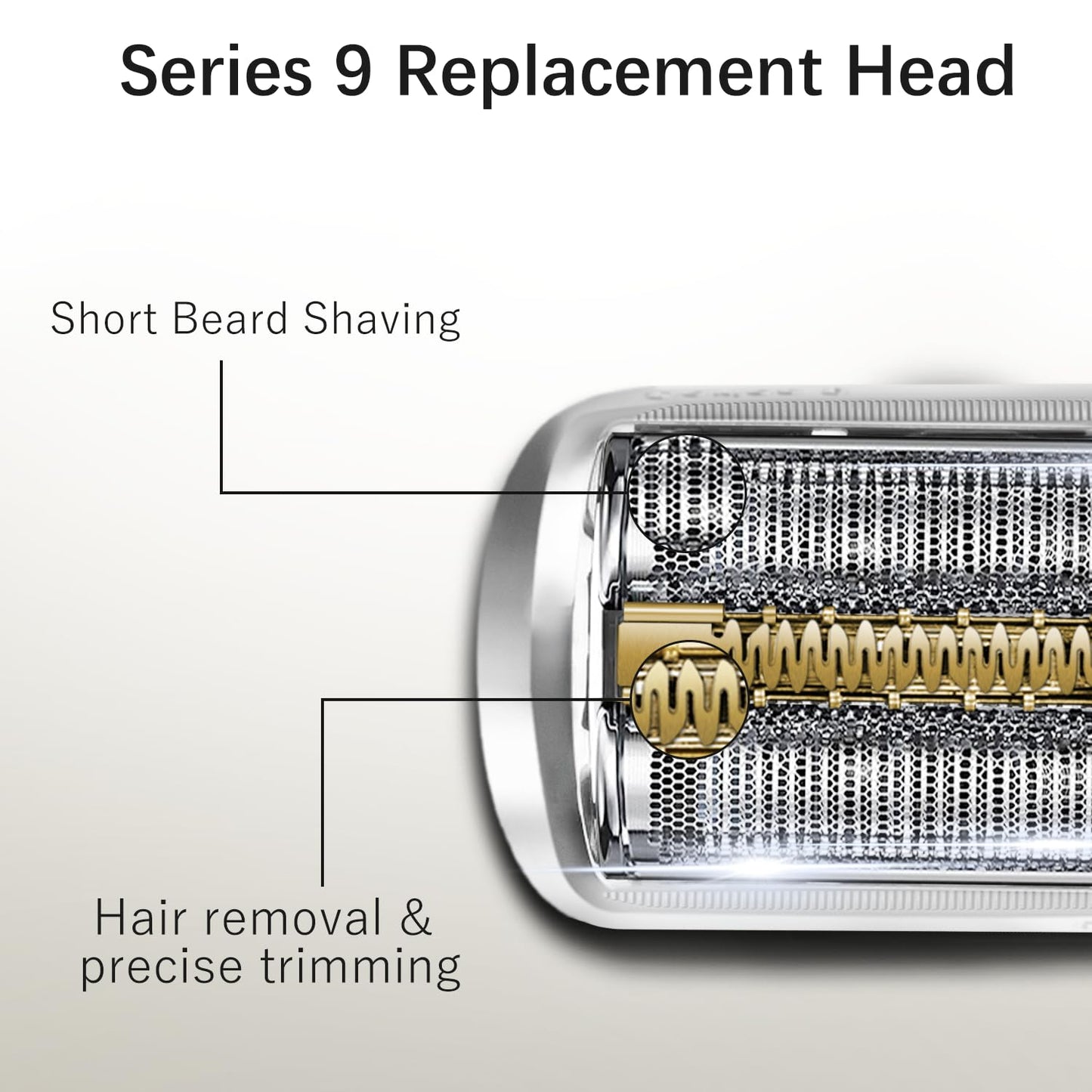 S9 94M Shaver Head Compatible with Braun Electric Razor Series 9 & Series 9 Pro, Replacement Blade for Braun 9290cc, 9291cc, 9370cc, 9376cc, 9293s, 9260s, 9295cc, 9385cc