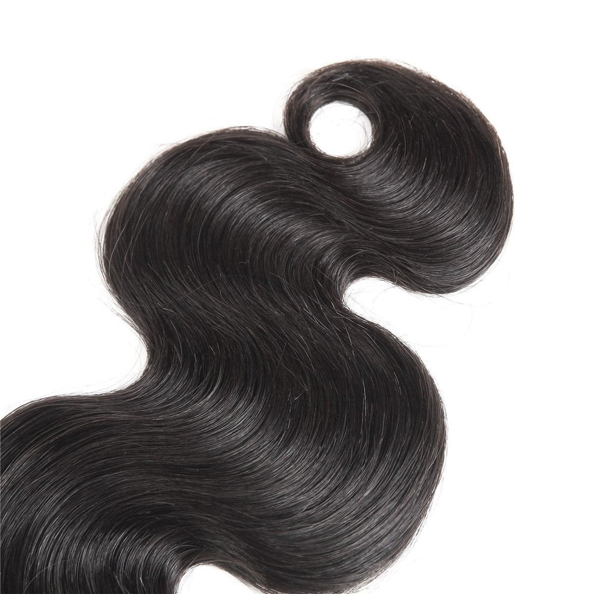 ISEE Hair 8A Unprocessed Brazilian Virgin Body Wave Human Hair One Bundles 100% Unprocessed Human Hair Extensions Natural Black (18'')
