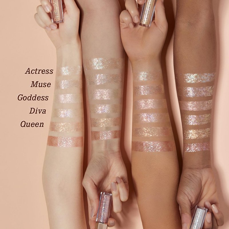 DEARDAHLIA Paradise Shine Eye Sequins (Muse) - Lightweight Liquid Glitter Eyeshadow, Minimal Fallout, High-Shine Pearl Finish, Lightweight, Blendable, Vegan Korean Eye Makeup. 0.14 oz