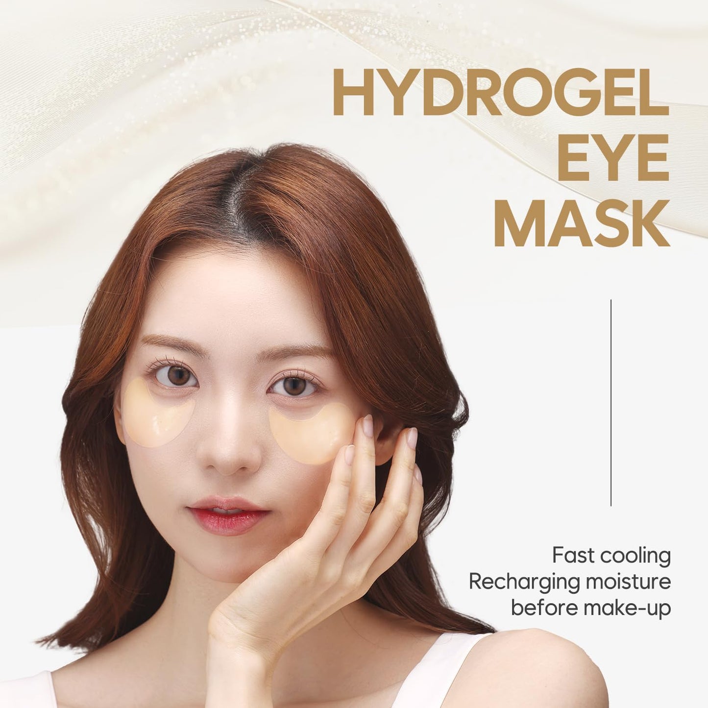 Gold & Royal Jelly Hydrogel Eye Patch 60ea (30pairs) - Revitalizing Eye Mask with Royal Jelly, Mugwort for Nourishing Under Eye Care, for Puffy Eyes, Eye Bags