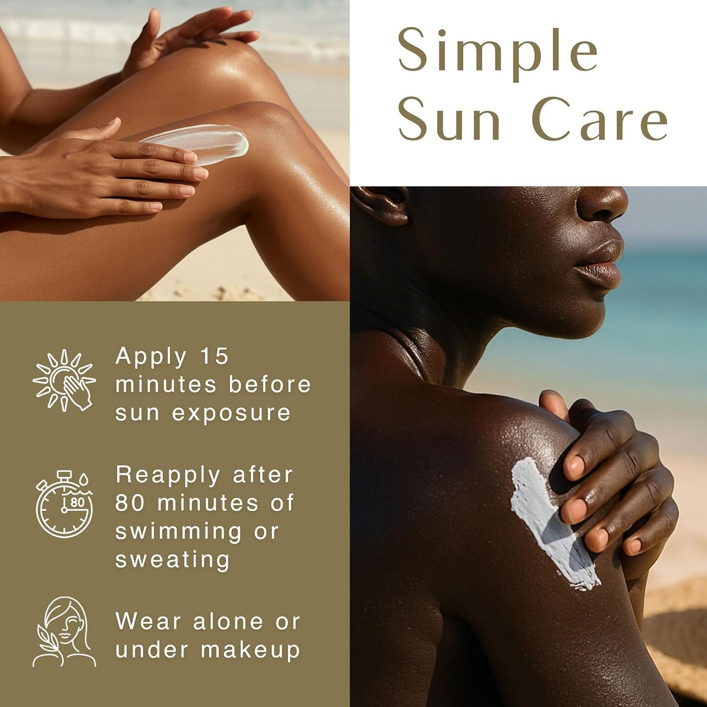 Black Girl Sunscreen - Face & Body Moisturizing Sunscreen Lotion SPF 30 for Melanin Rich Skin, Leaves no White Cast (SPF-30-4oz)
