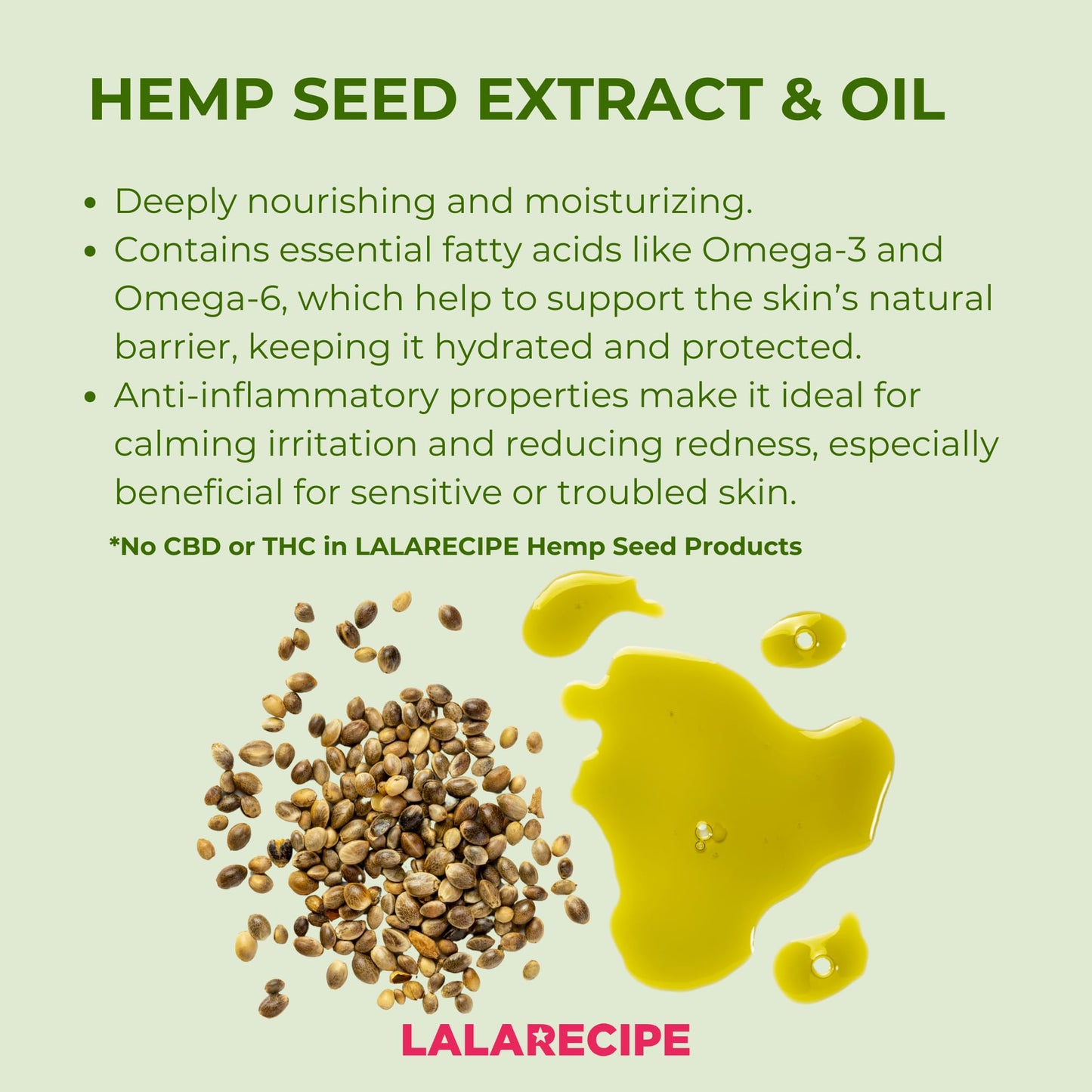 LALARECIPE Hemp Seed Purifying Facial Pads – Korean Toner Pads with 83% Hemp Seed Extract & 5% PHA – Gentle Exfoliating & Hydrating Skincare for Sensitive & Troubled Skin (70 Pcs)