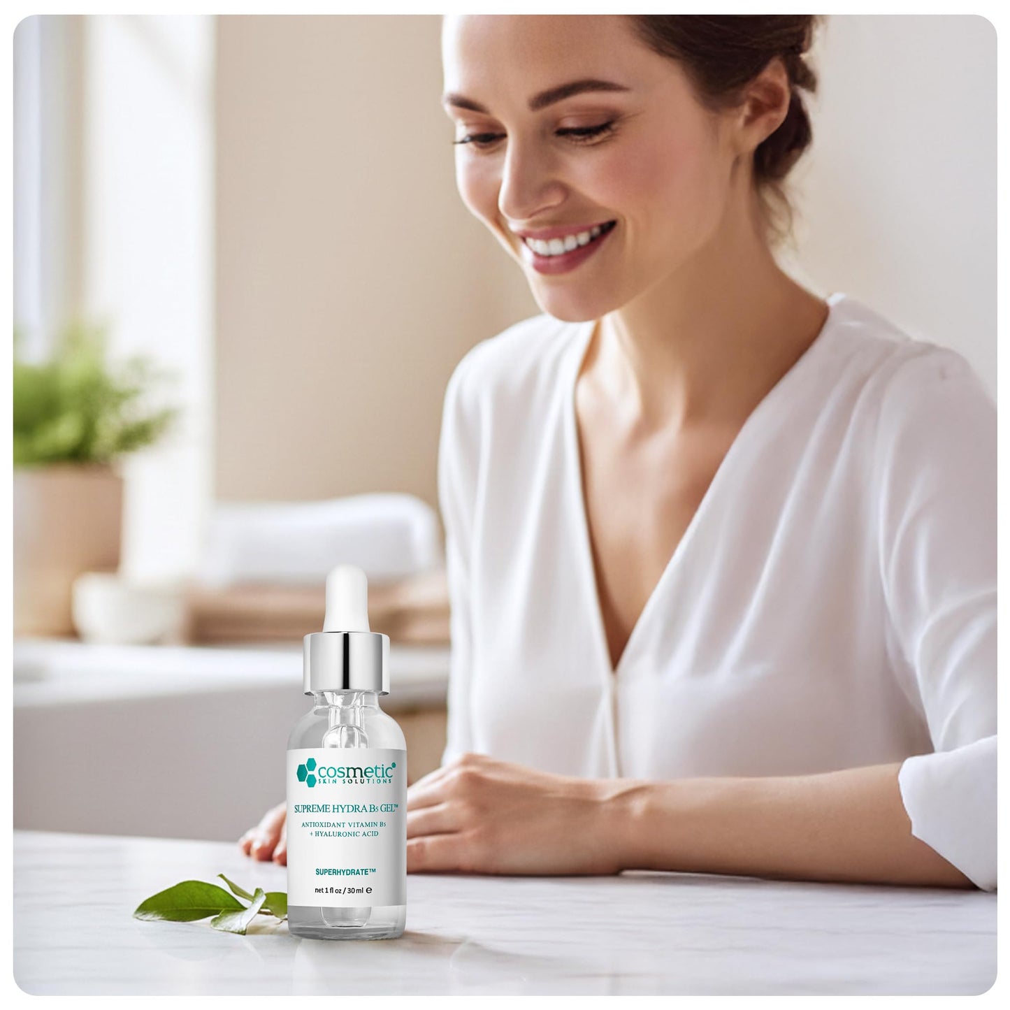 Supreme Hydra B5 Gel for Face, Deeply Moisturizing Vitamin B5 & Hyaluronic Acid Gel, Oil-Free Hydrating Moisturizer for Smooth, Plump Skin – 1 fl oz