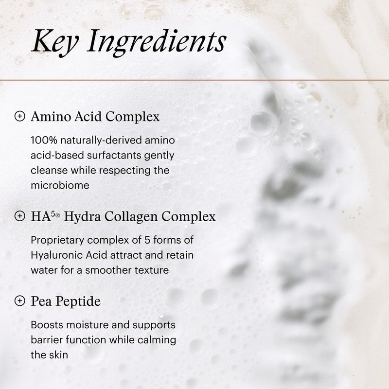SkinMedica HA5 Hydra Collagen Hydrating Foaming Cleanser with Vegan Collagen, 5 Fl Oz - Hydrating Cleansing Solution for Daily Use - Amino Acid-Based Wash for a Gentle, Non-Irritating, Clean Feeling