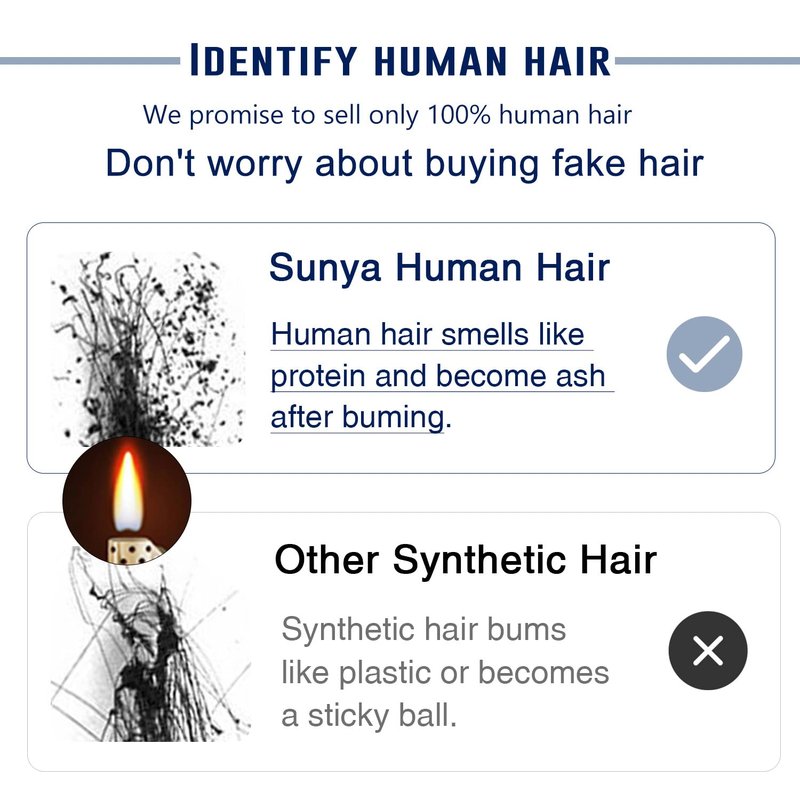 Sunya Real Human Hair Clip-in Extensions - Natural Black, Double Weft, Straight, 12 Inch #1B, 8pcs/100g