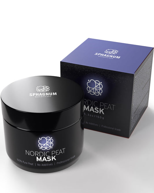 Sphagnum Botanicals Natural Anti Wrinkle Face Mask - 100% Peat Therapy, Hydrating and Deep Cleansing Facial Moisturizer, Collagen Boosting Skin Care Solution For Men & Women, 5 oz
