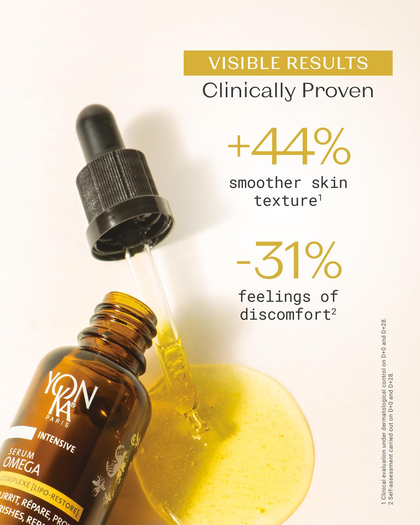 YONKA PARIS Serum Omega | Oil in Serum for Dry and Sensitive Skin | with Omegas 3,6,9 Lipo Restore Complex | Nourish, Smooth and Reduce Redness| Vegan Dermatologist Tested | Made in France | 1 Fl Oz