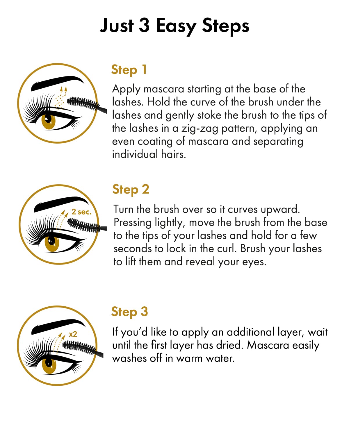 Toplash Extra Ebony Mascara - Keratin & Vitamin E Infused for Lush Lashes | Long-Lasting Volume