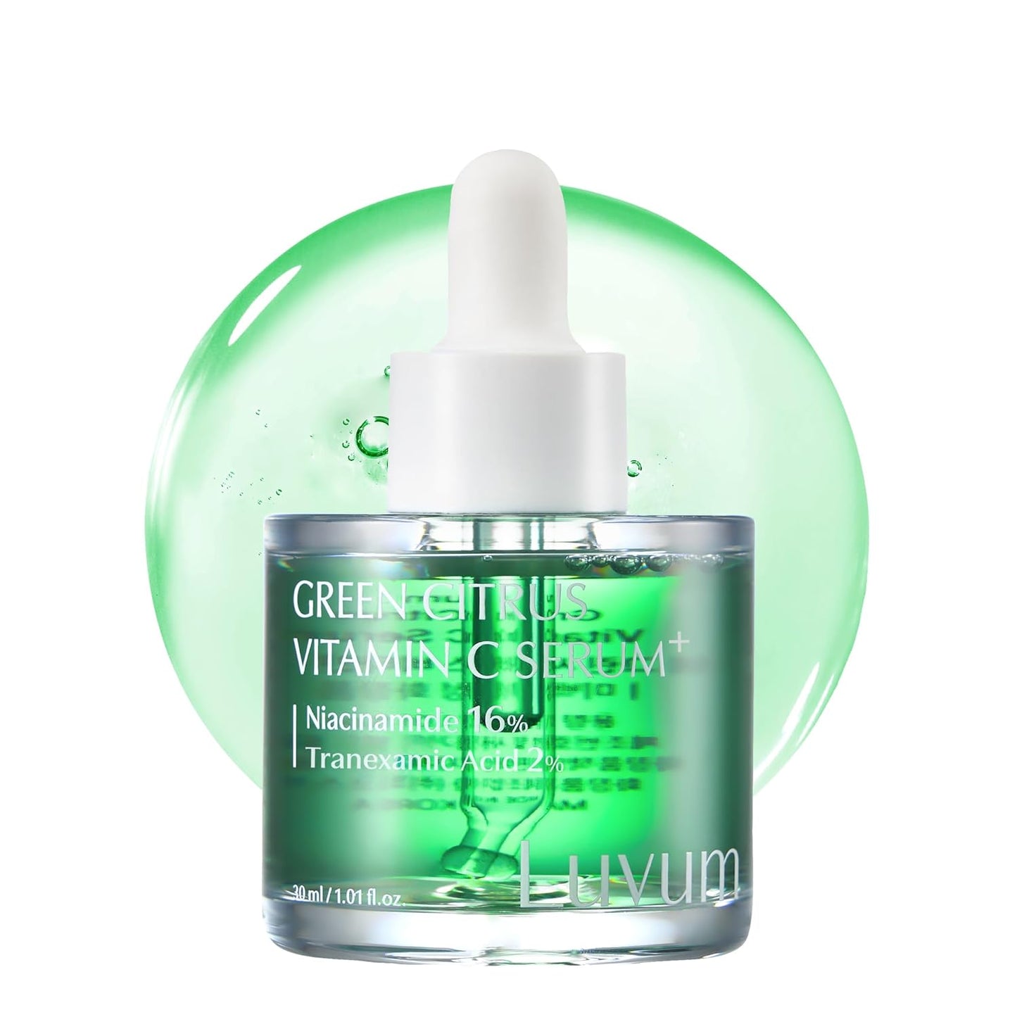 LUVUM Green Citrus Vitamin C Serum - 16% Niacinamide, 7x Vitamin C, 1.01 fl. oz