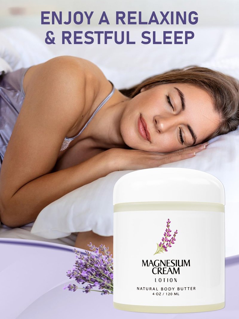 HUSPUR Magnesium Cream, Magnesium Lotion with Arnica, Soothing Relaxation with Natural Magnesium Ingredients Hydrating & Nourishing for Joints, Apply to Before Bed,1 Pack