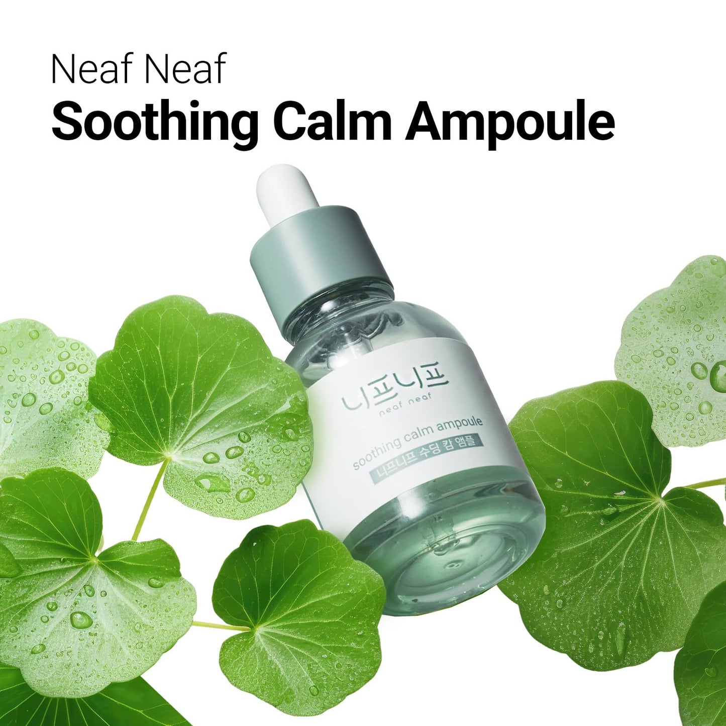 NEAF NEAF Soothing Calm Ampoule with Niacinamide, Spot Care Hyaluronic Acid, Non-Greasy, CICA Healing and Gentle Formula (30ml /1.01 oz) Radiant Serum, Korean Skincare