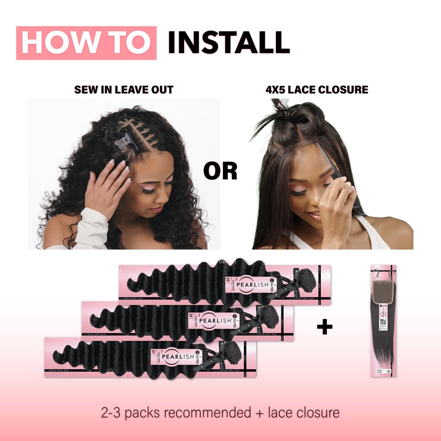 Sensationnel Pearlish bundle human hair - euro body deep pearl conditioned 15a soft remy beauty supply sew in or glue on bundles (10 Inch, NATURAL/BLACK)