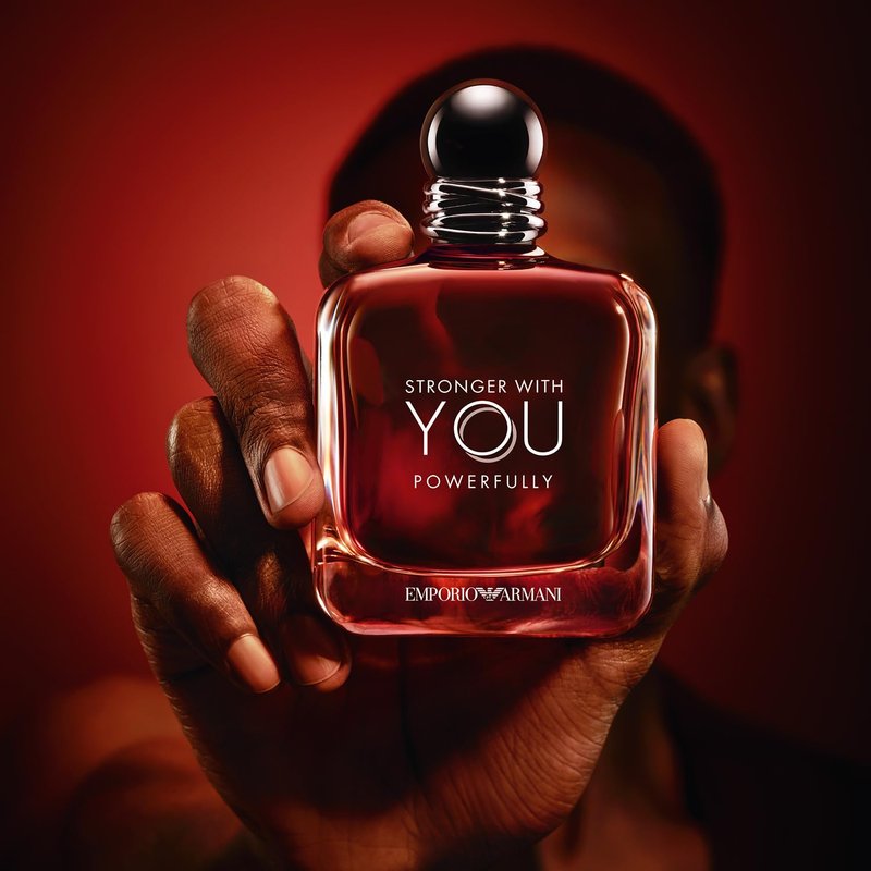 Armani Beauty Stronger With You Cologne for Men - Warm Spicy Fragrance with Chestnut & Cherry | 3.4 oz