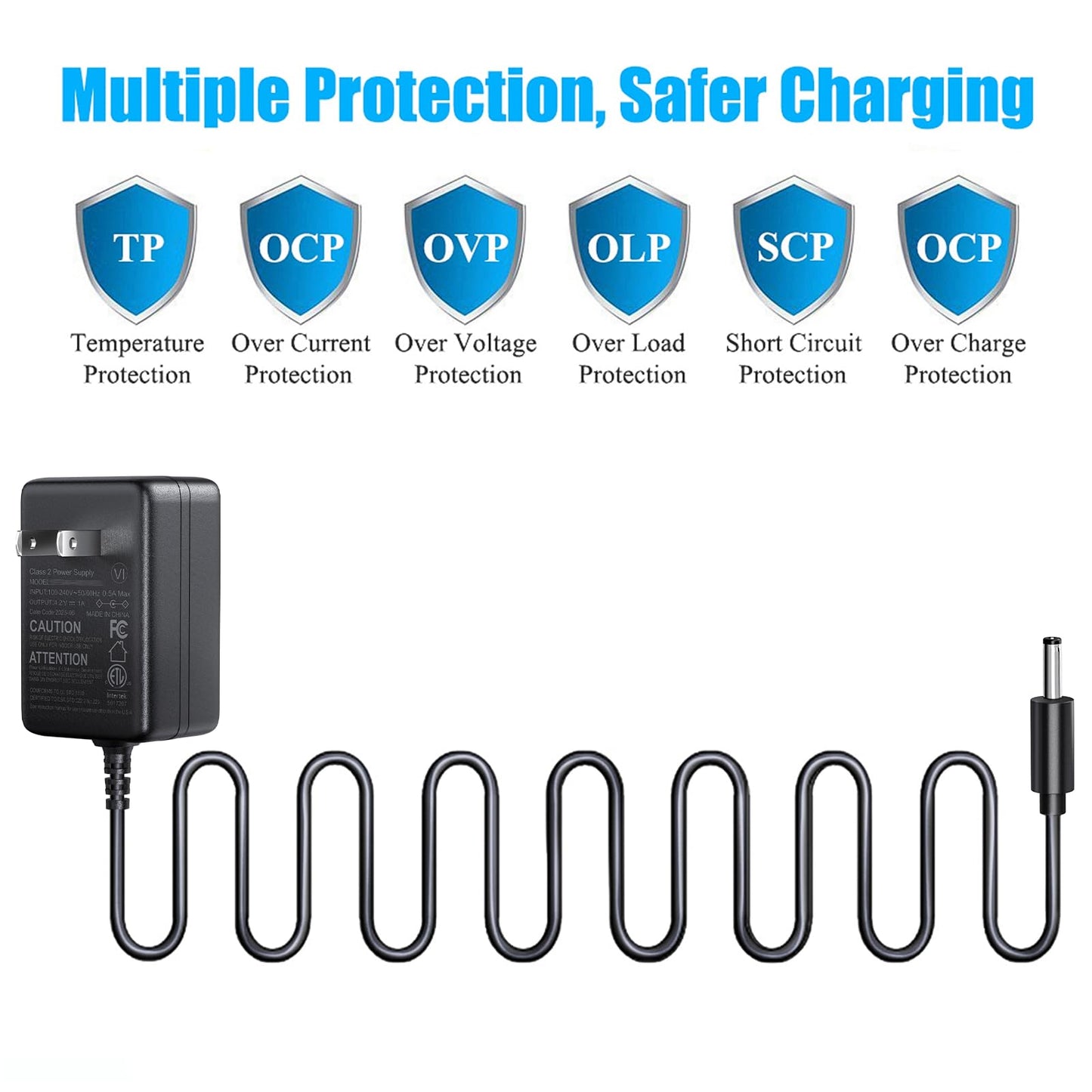 SoulBay 4.2V Charger for Wahl Mag Trimmer 9888L Lithium Clipper
