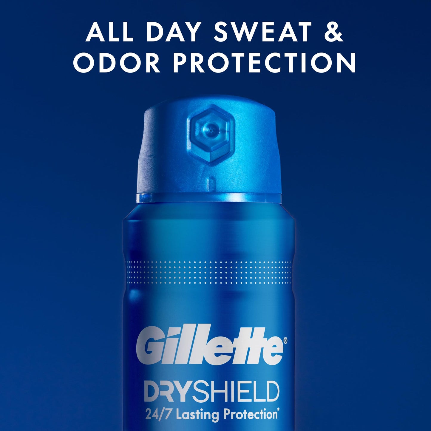Gillette Dry Spray Antiperspirant and Deodorant for Men, 24/7 Sweat & Odor Protection, Anti-White Mark Technology, Cool Wave Scent, 4.3 oz (Pack of 3)