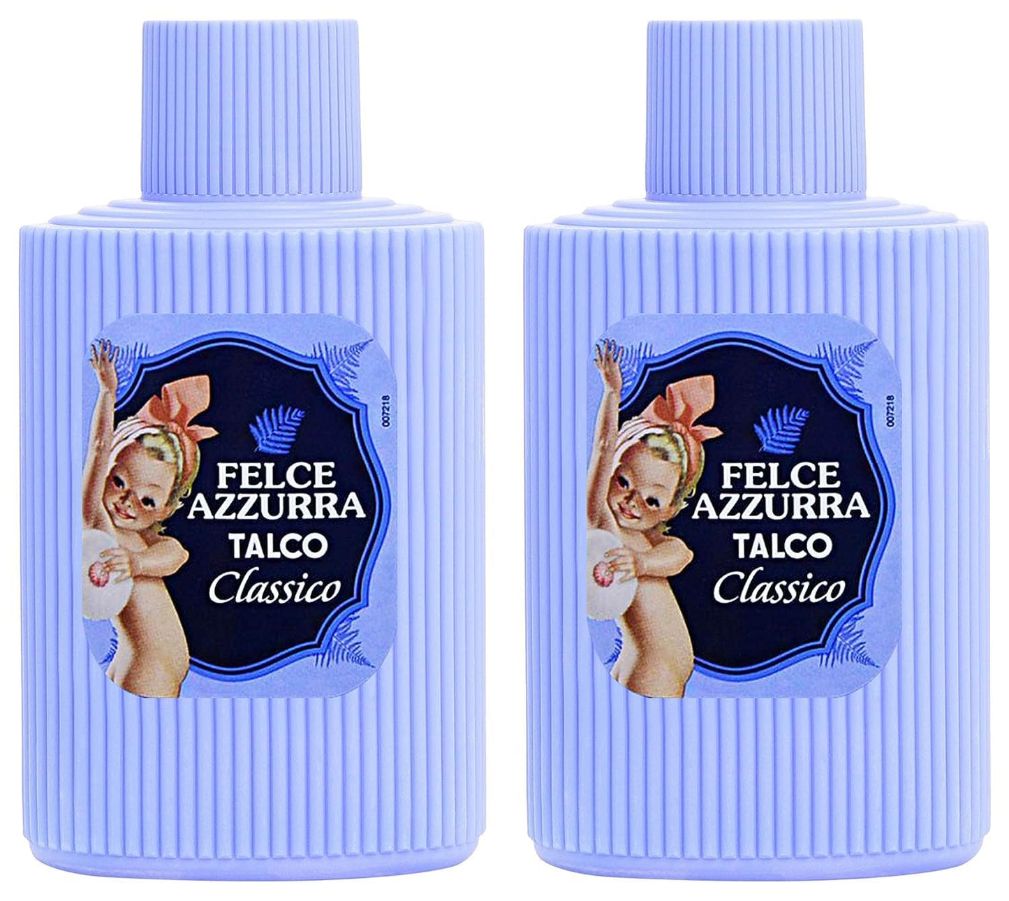 Paglieri:"Felce Azzurra" Talcum Powder, Classic Scent - 5.29 Ounce (150g) Bottles (Pack of 2) [ Italian Import ]