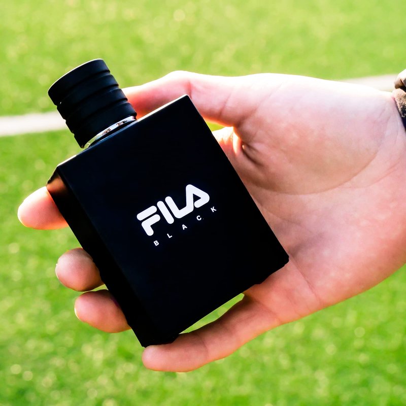 FILA Black - Invigorating and Spicy EDT and Body Spray for Men with Citrus, Jasmine, and Amber Notes - Cologne for Men with Long Lasting Scent - 2 pc