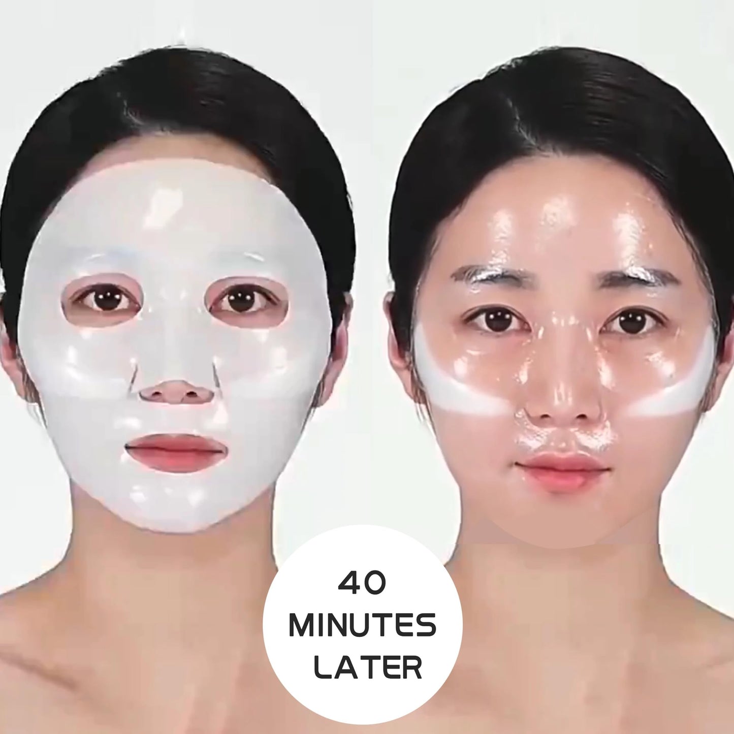 Hydrating Deep Collagen Mask, 45g x4, Hyaluronic Acid, Tightens Pores, Reduces Lines, Overnight
