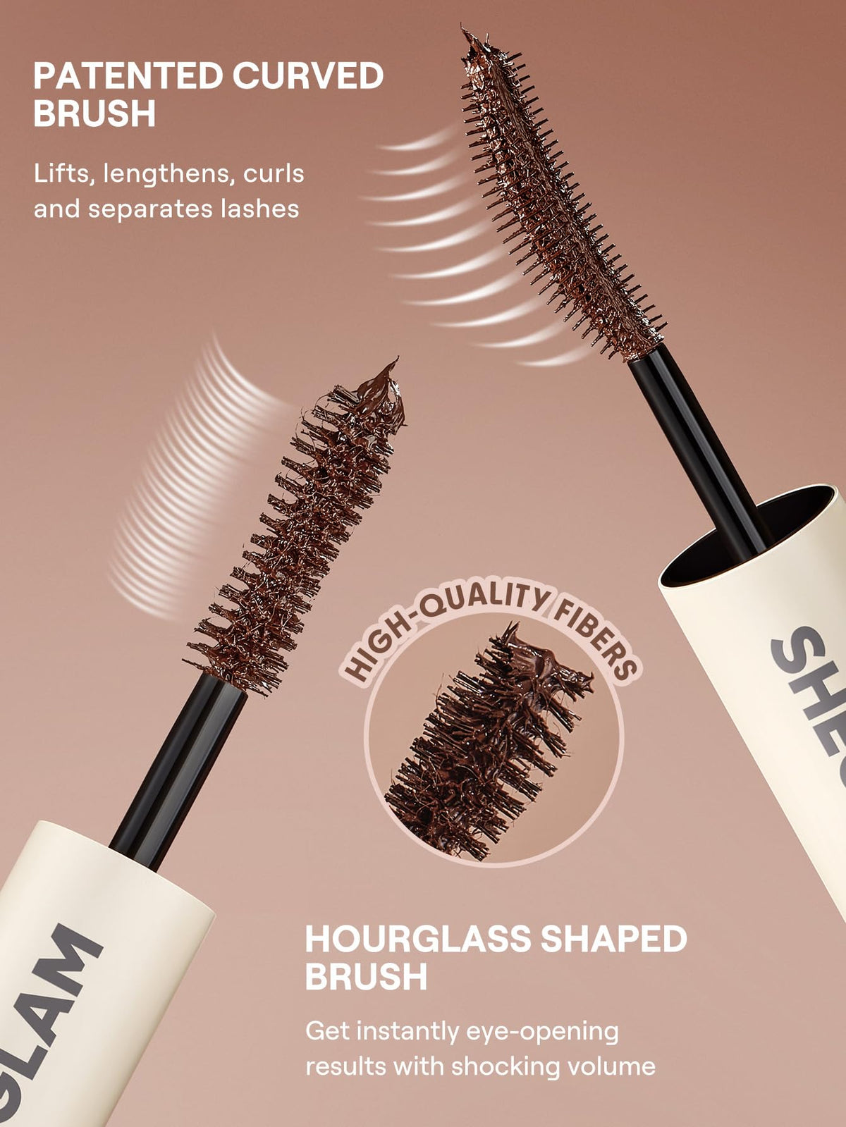 SHEGLAM All-In-One Volume & Length Mascara-Waterproof-Macchiato
